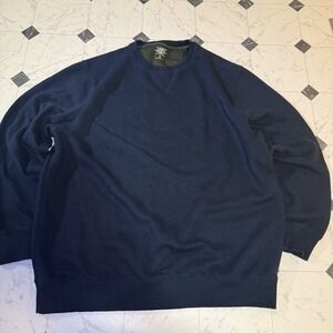 G.H. Bass & Co Crewneck Sweatshirt Navy Blue Pullover Men's XL